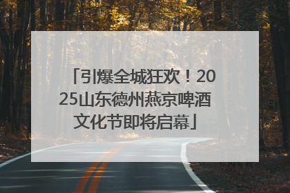 引爆全城狂欢！2025山东德州燕京啤酒文化节即将启幕