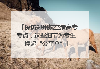 探访郑州航空港高考考点，这些细节为考生撑起“公平伞”