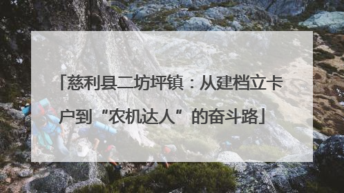 慈利县二坊坪镇：从建档立卡户到“农机达人”的奋斗路