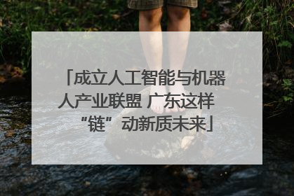 成立人工智能与机器人产业联盟 广东这样“链”动新质未来
