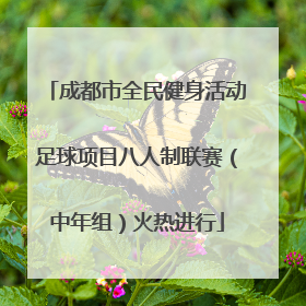 成都市全民健身活动足球项目八人制联赛（中年组）火热进行