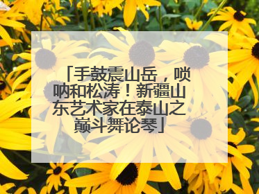 手鼓震山岳，唢呐和松涛！新疆山东艺术家在泰山之巅斗舞论琴