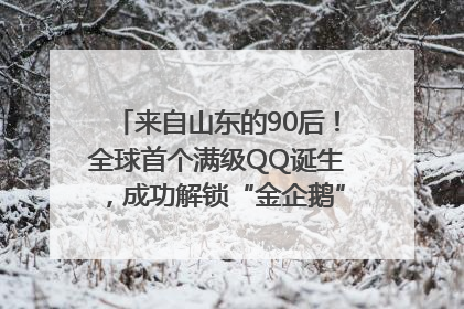 来自山东的90后！全球首个满级QQ诞生，成功解锁“金企鹅”，是继承父亲账号