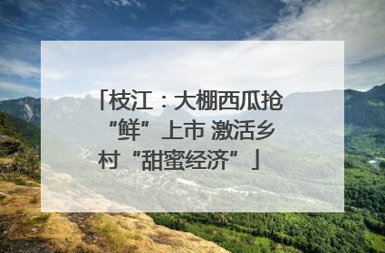 枝江：大棚西瓜抢“鲜”上市 激活乡村“甜蜜经济”
