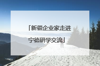 新疆企业家走进宁德研学交流