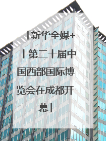 新华全媒+丨第二十届中国西部国际博览会在成都开幕