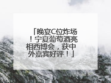 晚宴C位炸场！宁夏葡萄酒亮相西博会，获中外嘉宾好评！