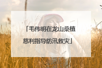 毛伟明在龙山桑植慈利指导防汛救灾