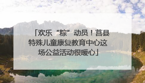 欢乐“粽”动员！莒县特殊儿童康复教育中心这场公益活动很暖心