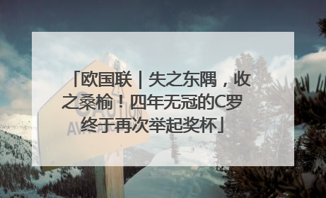 欧国联｜失之东隅，收之桑榆！四年无冠的C罗终于再次举起奖杯