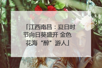 江西南昌：夏日时节向日葵盛开 金色花海“醉”游人