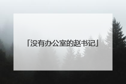 没有办公室的赵书记