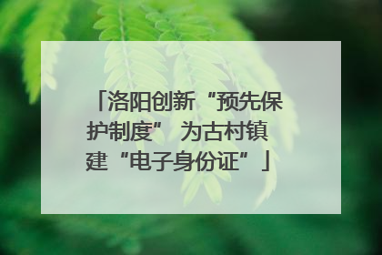洛阳创新“预先保护制度” 为古村镇建“电子身份证”