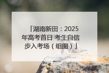 湖南新田：2025年高考首日 考生自信步入考场（组图）