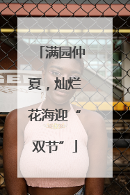满园仲夏，灿烂花海迎“双节”