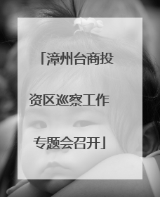 漳州台商投资区巡察工作专题会召开
