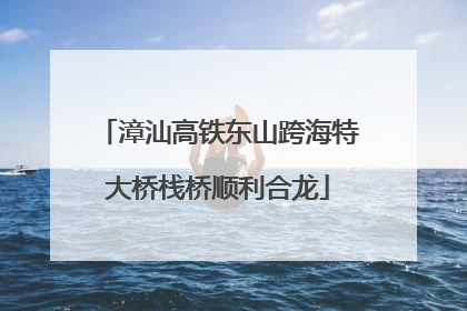 漳汕高铁东山跨海特大桥栈桥顺利合龙