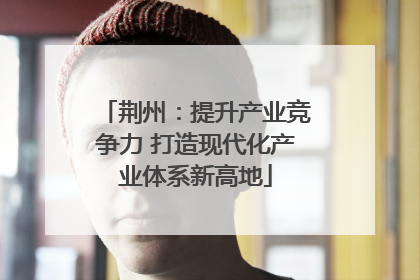 荆州：提升产业竞争力 打造现代化产业体系新高地