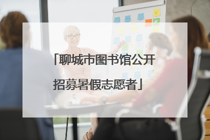 聊城市图书馆公开招募暑假志愿者
