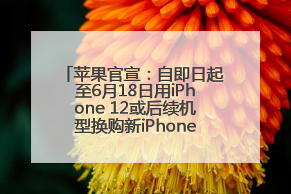 苹果官宣：自即日起至6月18日用iPhone 12或后续机型换购新iPhone，可享额外折抵优惠