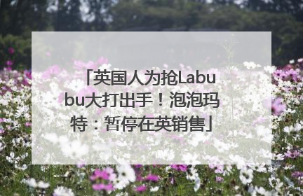 英国人为抢Labubu大打出手！泡泡玛特：暂停在英销售
