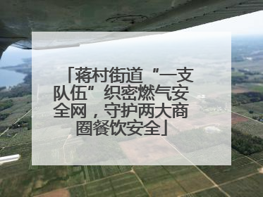 蒋村街道“一支队伍”织密燃气安全网，守护两大商圈餐饮安全