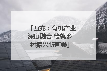 西充：有机产业深度融合 绘就乡村振兴新画卷