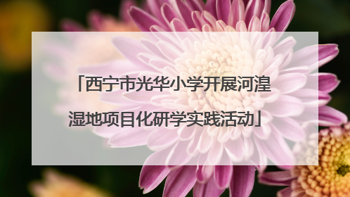 西宁市光华小学开展河湟湿地项目化研学实践活动