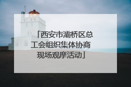 西安市灞桥区总工会组织集体协商现场观摩活动