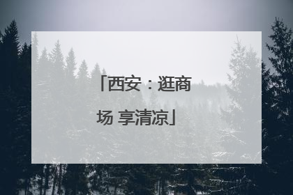 西安：逛商场 享清凉