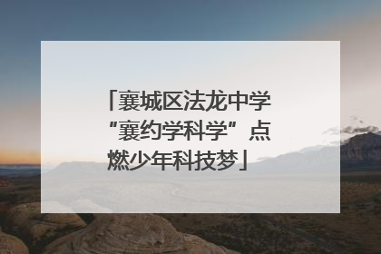 襄城区法龙中学“襄约学科学”点燃少年科技梦