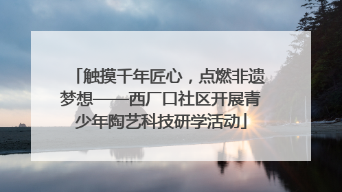触摸千年匠心，点燃非遗梦想——西厂口社区开展青少年陶艺科技研学活动