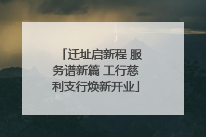 迁址启新程 服务谱新篇 工行慈利支行焕新开业