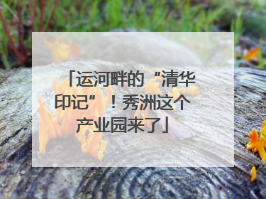 运河畔的“清华印记”！秀洲这个产业园来了