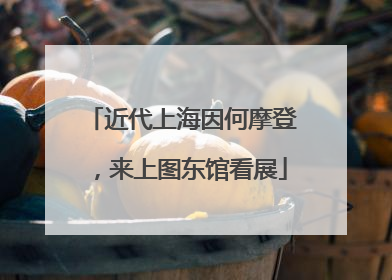 近代上海因何摩登，来上图东馆看展