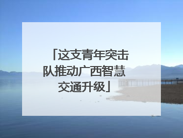 这支青年突击队推动广西智慧交通升级