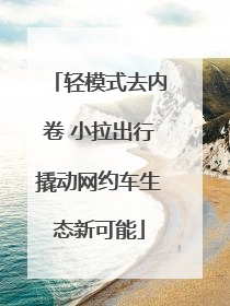 轻模式去内卷 小拉出行撬动网约车生态新可能