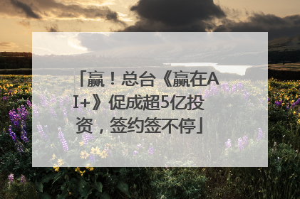 赢！总台《赢在AI+》促成超5亿投资，签约签不停