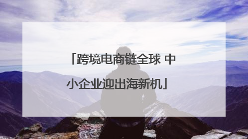 跨境电商链全球 中小企业迎出海新机