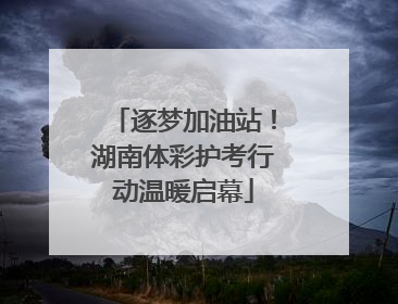 逐梦加油站！湖南体彩护考行动温暖启幕