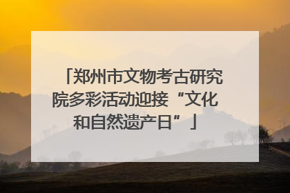 郑州市文物考古研究院多彩活动迎接“文化和自然遗产日”