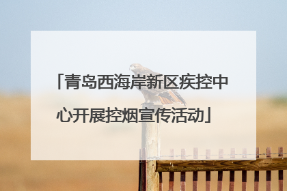 青岛西海岸新区疾控中心开展控烟宣传活动