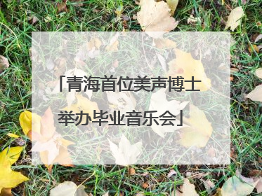 青海首位美声博士举办毕业音乐会