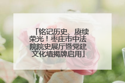 铭记历史、赓续荣光！枣庄市中法院院史展厅暨党建文化墙揭牌启用