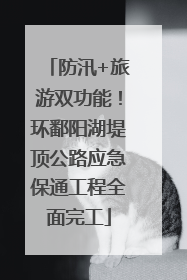 防汛+旅游双功能！环鄱阳湖堤顶公路应急保通工程全面完工