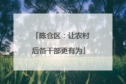 陈仓区：让农村后备干部更有为