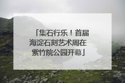 集石行乐！首届海淀石刻艺术周在紫竹院公园开幕