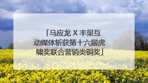 马应龙 X 丰巢互动媒体斩获第十六届虎啸奖联合营销类铜奖