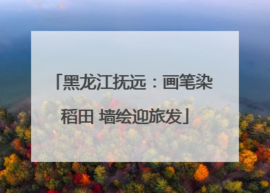 黑龙江抚远：画笔染稻田 墙绘迎旅发