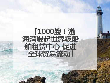1000艘！渤海湾崛起世界级船舶租赁中心 促进全球贸易流动